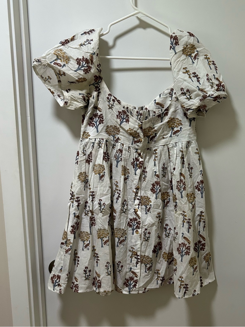 Ciao Lucia Floral Print Babydoll Mini Dress Size Small